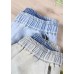 Modern Light Blue Trousers Thin Spring Pockets Sewing Casual Pants