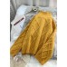 Women yellow crane tops high neck thick fall fashion knitwear