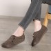 Grey Flat Feet Shoes Splicing Flat Shoes For Women