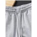 Loose Spring Wild Pants Clothing Light Gray Gifts Elastic Waist Women Pants